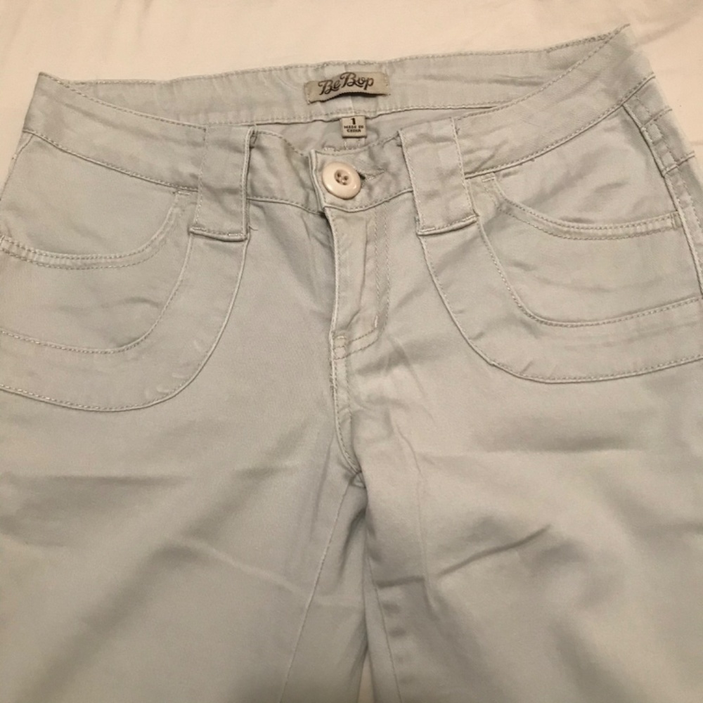 Be Bop Flared Light Beige Pants - Picture 2 of 7